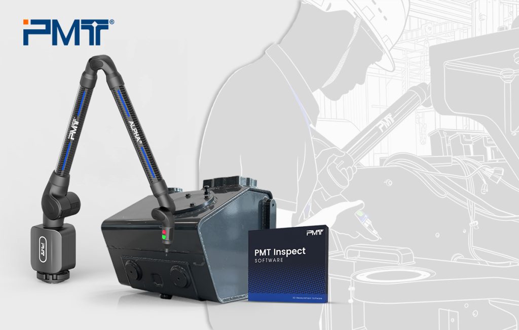 Bras de mesure portable CMM PMT Technologies avec revêtement de mesure